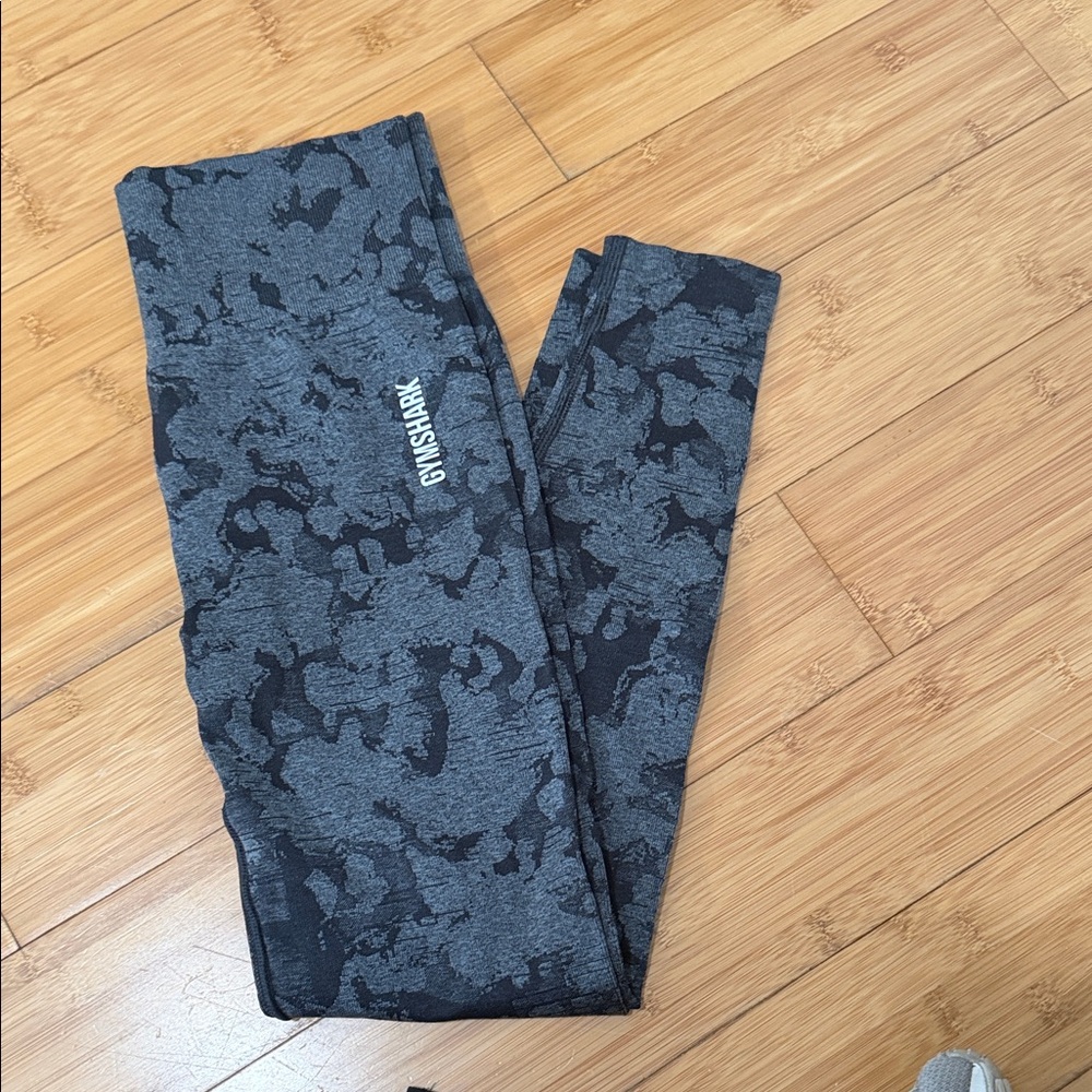 Gymshark Charcoal Camo Leggings